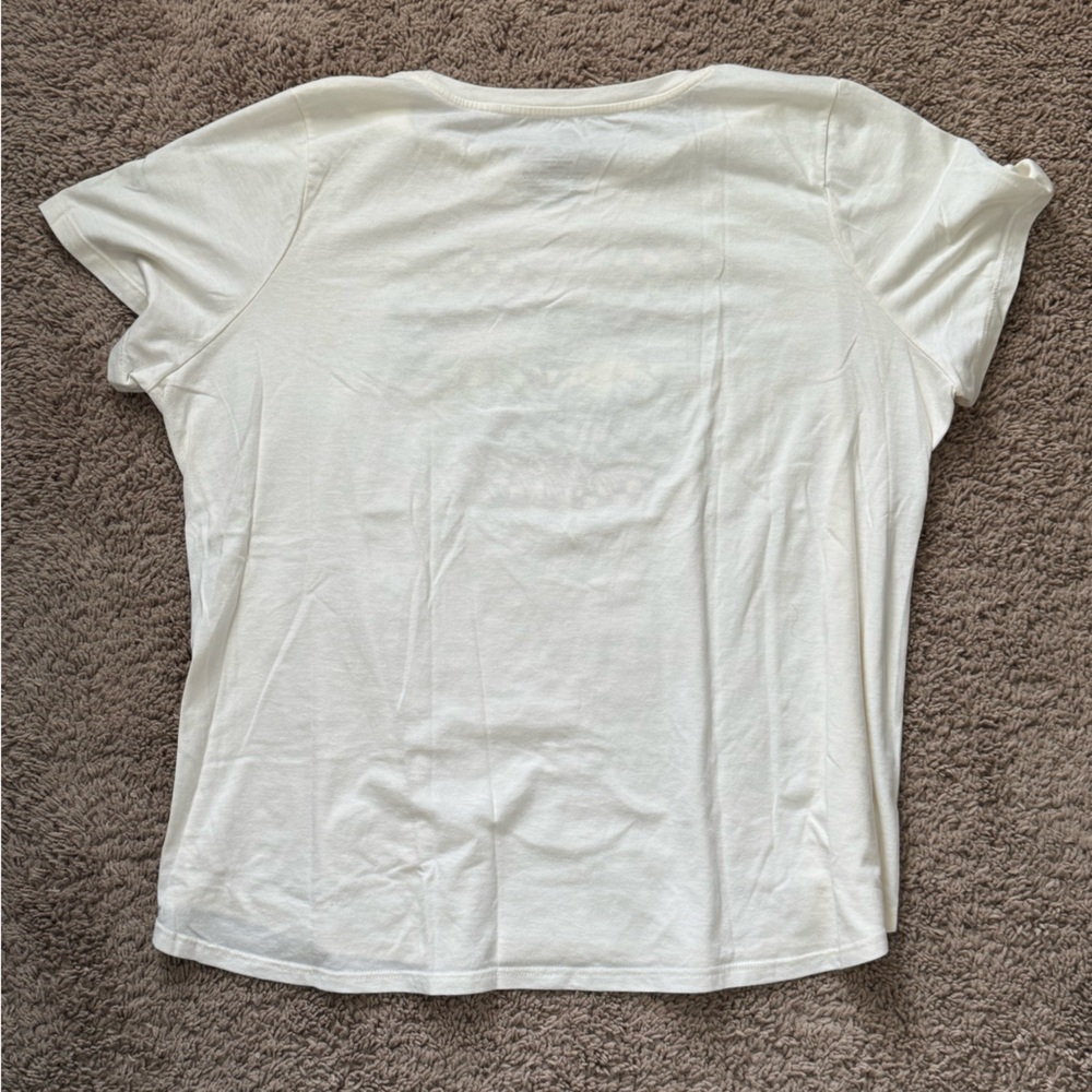 Disney Happy Place Mickey Ears Graphic Tee with Palm Tree Design - Picture 4 of 4